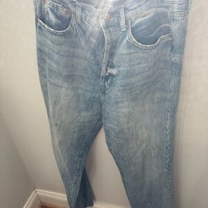 Pistola Blue Straight Jeans with Natural Fading